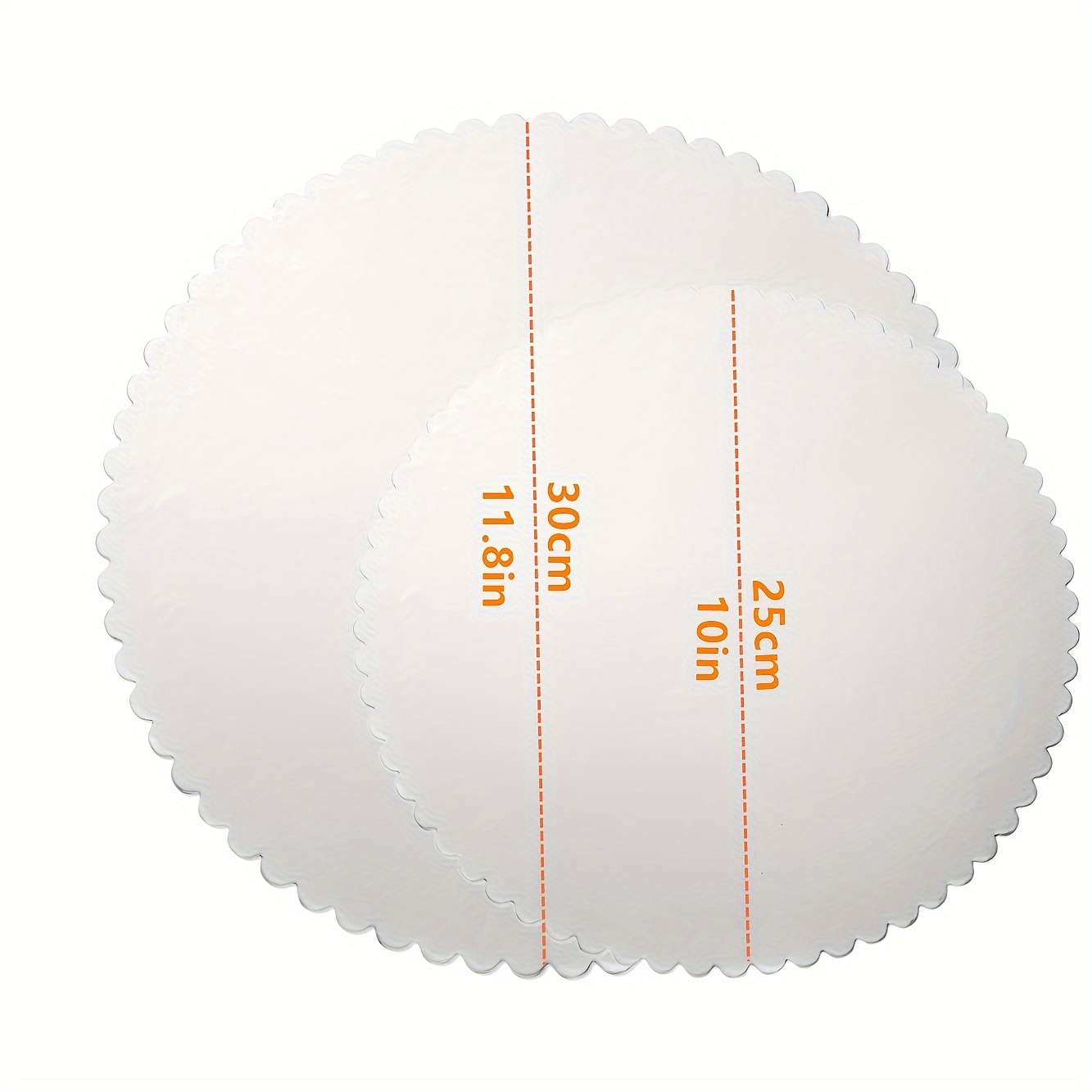 Cake Boards Round Gold Bakery Boards Scallop Edge Grease - Temu
