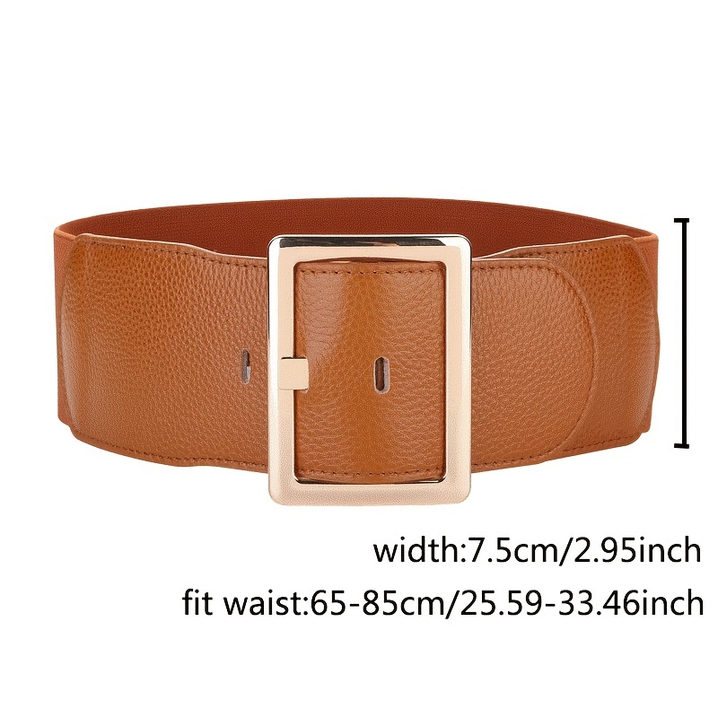 Women's Wide Leather Fashion Belt