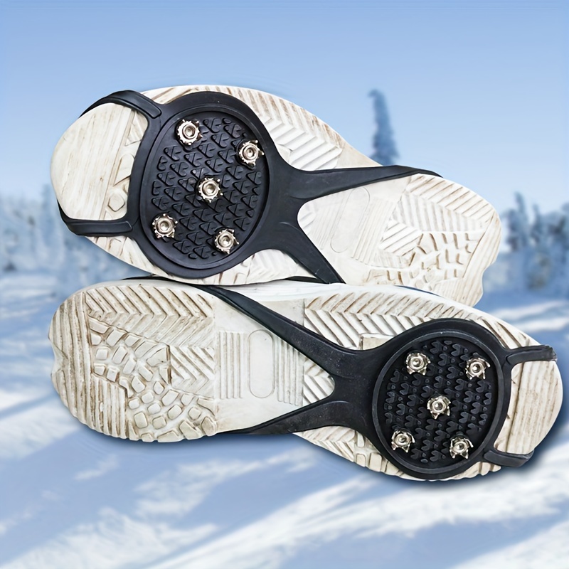 Vulcan2 - Crampones de manchas con funda de EVA, botas de nieve de acero  inoxidable para zapatos mujeres y hombres, agarre seguro para pesca, picos  de
