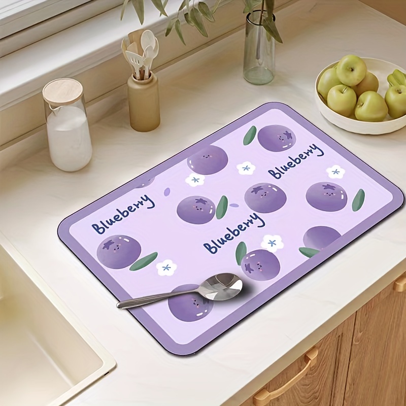 Super Absorbent Dish Drying Mat for Kitchen Counter Quick Dry