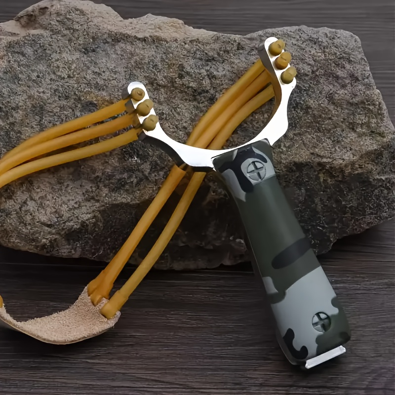 nuevo metal láser slingshot caza y pesca profesional slingshot al aire  libre potente pesca slingshot