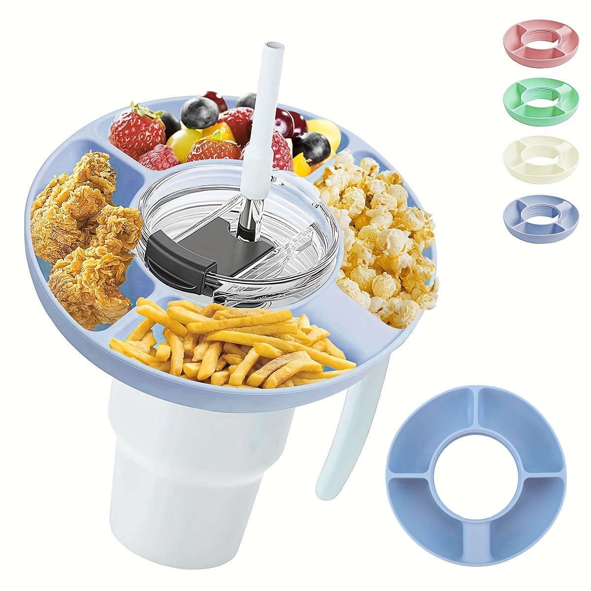 Snack Bowl For Cup Tumbler Snack Tray Compatible With - Temu