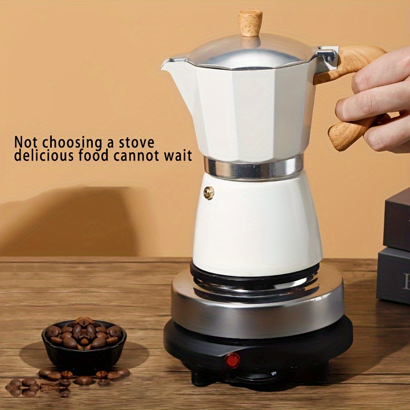 Moka Pot Italian Coffee Maker, 6 Cup Stovetop Espresso Maker For