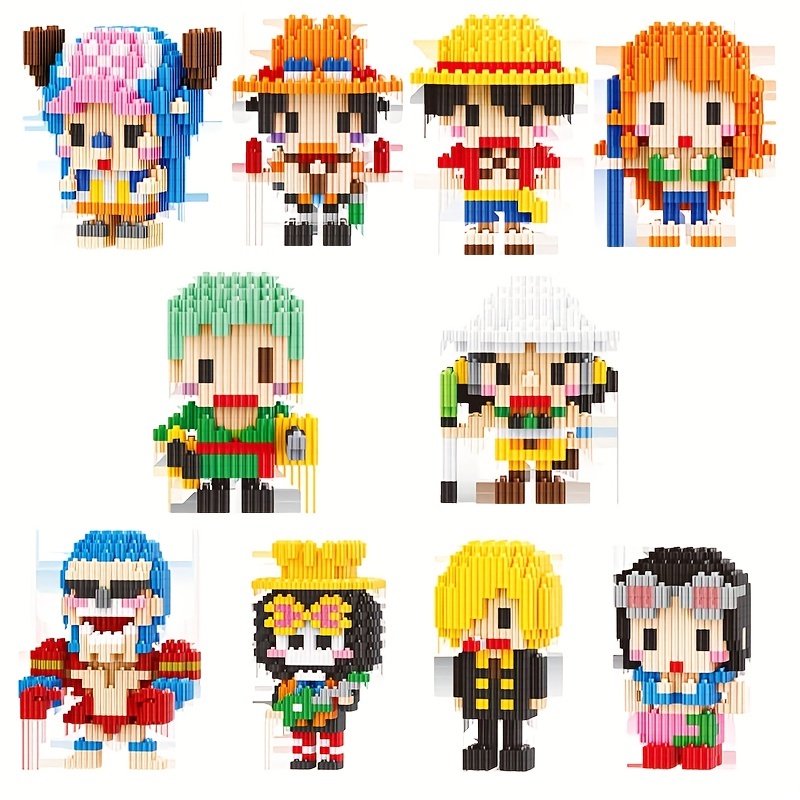 One Piece Mini Brick Figures Anime Gift