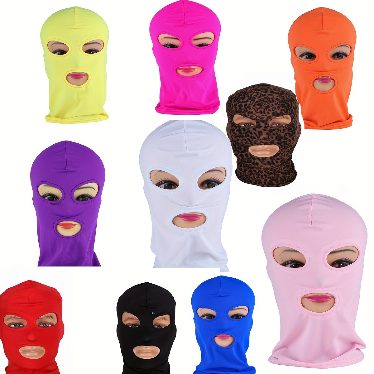 Balaclava Beanie Motorcycle Cycling Hood Hat Face Mask UV Wind Proof Cover  Knit