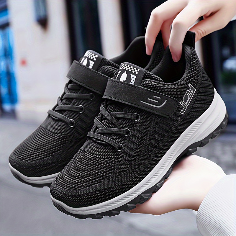 

Men's Trendy Solid Running Shoes, Comfy Non Slip Breathable Soft Sole Sneakers For Men's Outdoor Activities