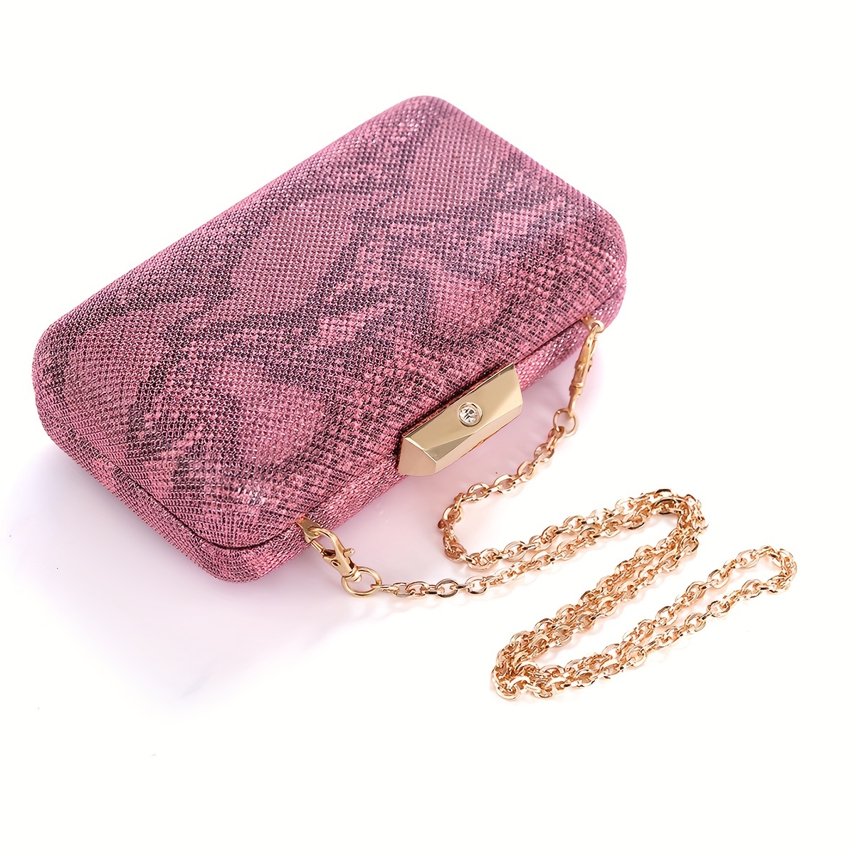 Mini Imitation Serpent Motif Sac De Soir e l gant Brillant D ner