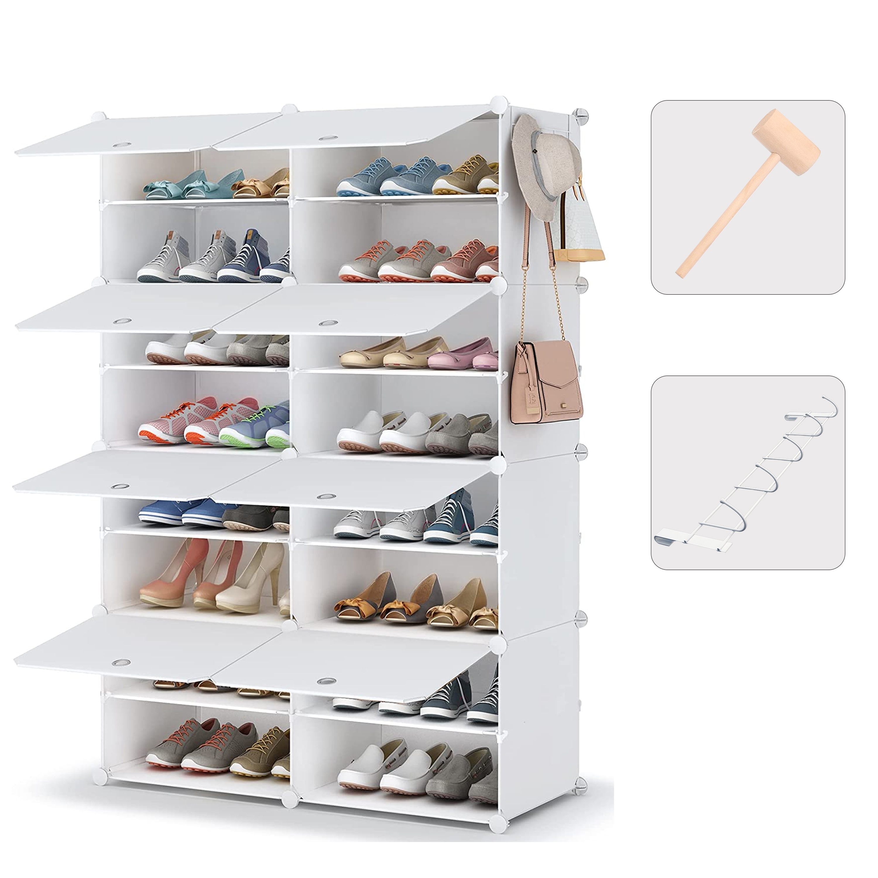 Kousi portable best sale shoe rack