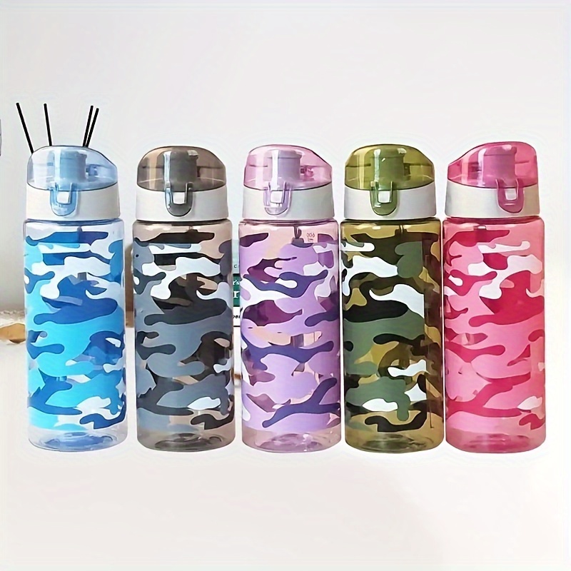 Creative Cartoon Transparent Plastic Water Bottle Portable Kids Space Cup  With Tea Strainer Student Sport Drinking Water Bottles