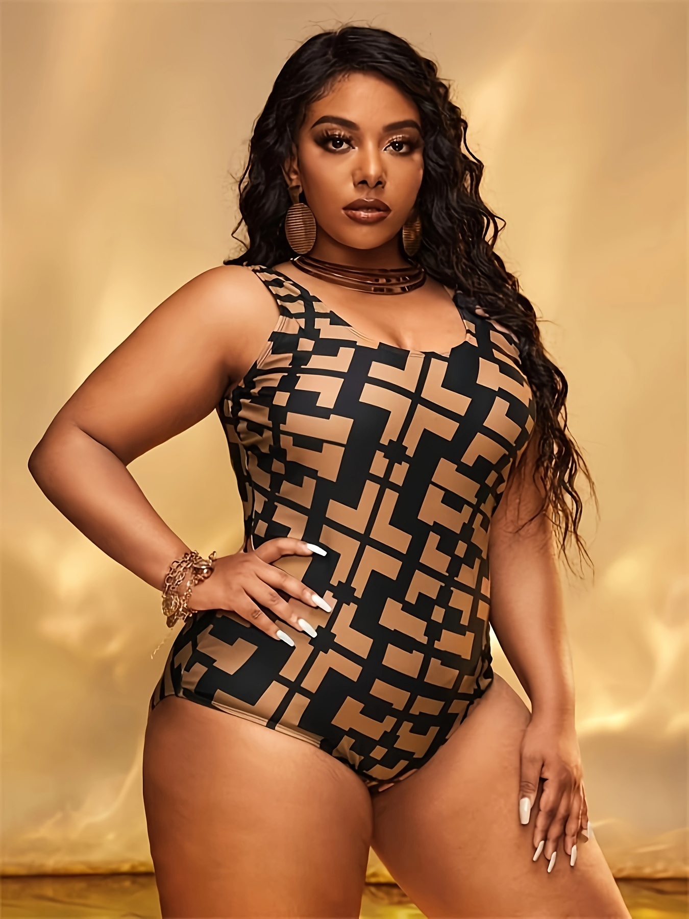 Plus Size Bathing Suits For Women - Temu Canada