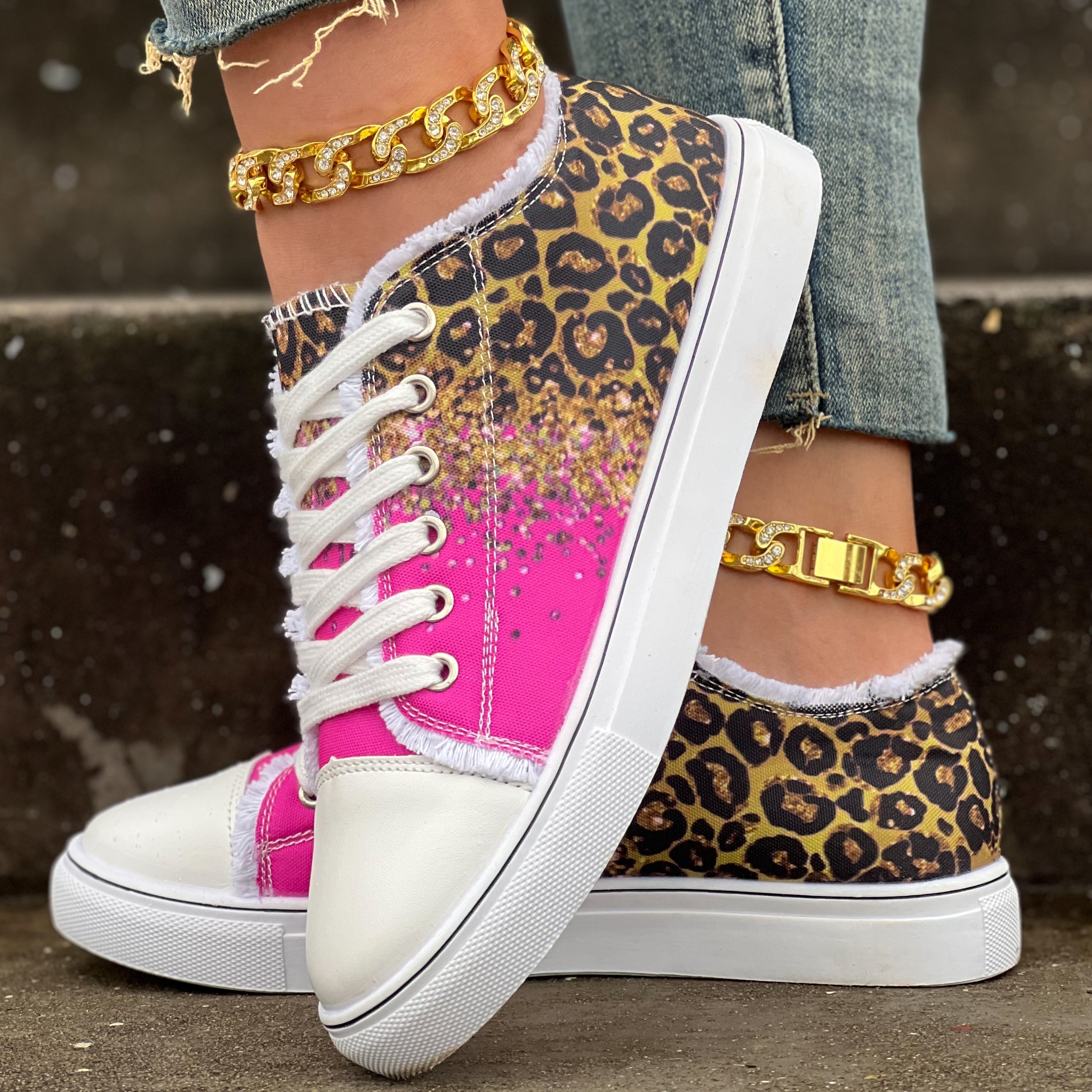Women's Sequins Pattern Sneakers, Rhinestone Decor Lace Up Low-top Glitter  Shoes, Casual Outdoor Cool Shoes