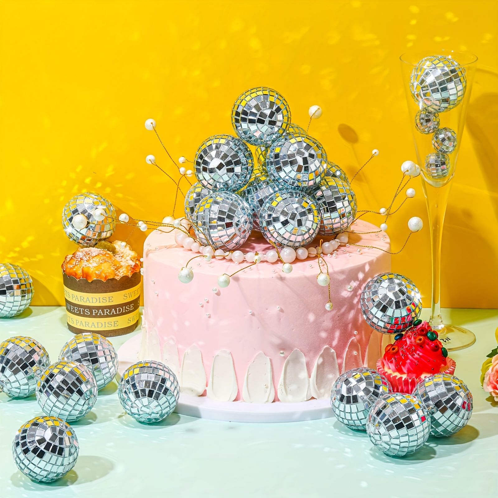 Mini Gold Disco Balls – Valley Cake and Candy Supplies