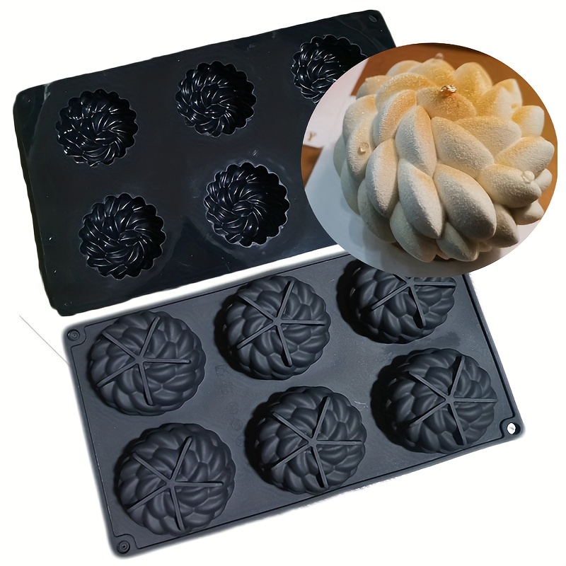 Silicone Cake Molds, 12-Cavity Flower Shapes Non-Stick Kitchen