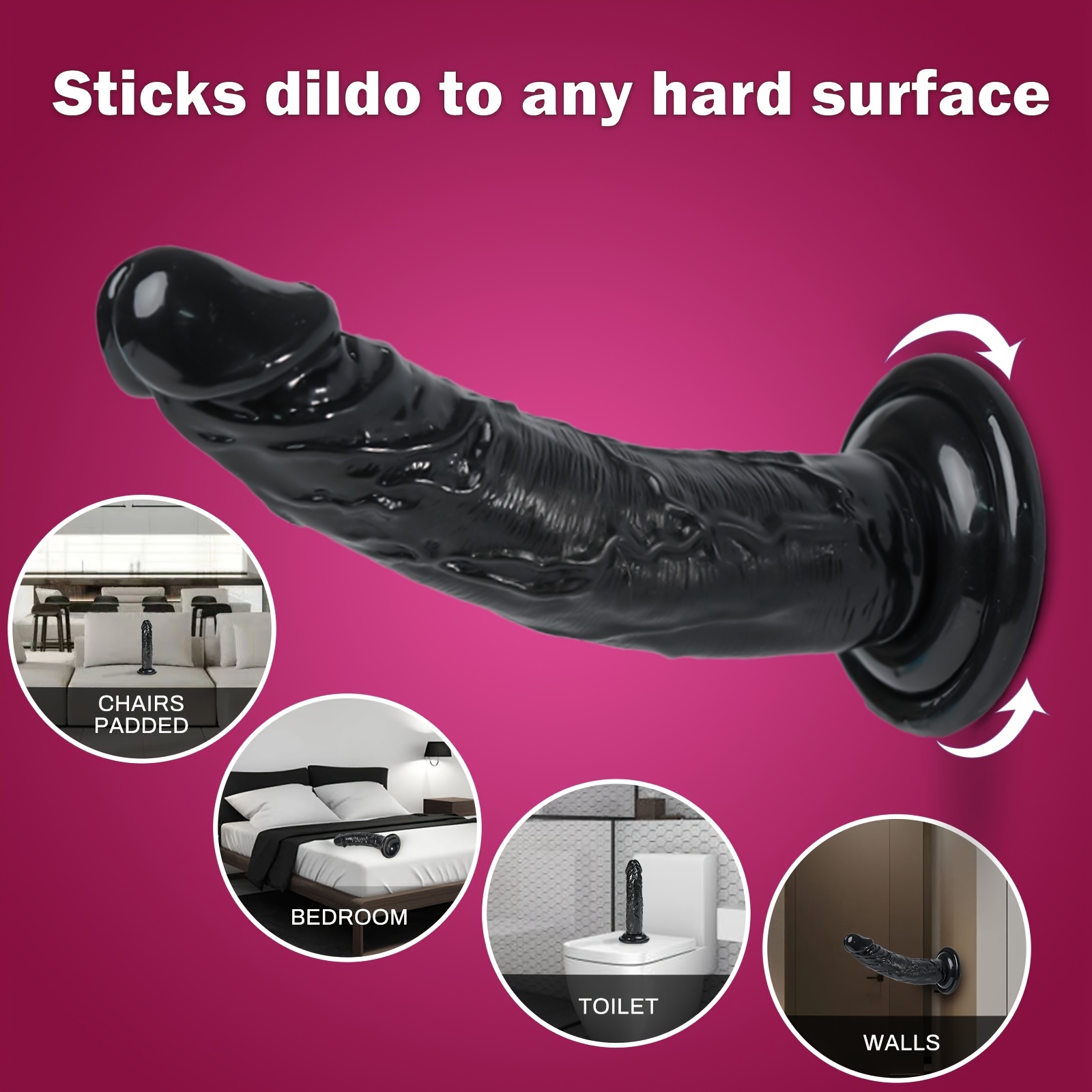  Realistic Transparent Dildo 7.9 inch Dildo, Adult Sex Toy with  Suction Cup, Suitable for Female/Male/Couple, Flexible Dildo with Curved  Shaft and Ball, can be Used for Vagina G-spot and Anal Play 