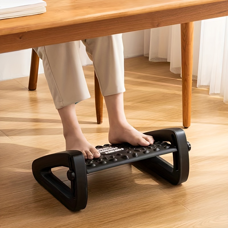 Massage Foot Rest For Under Desk Adjustable Foot Stool For - Temu