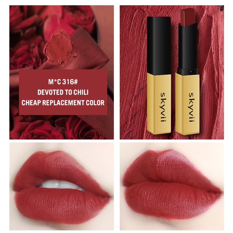 Golden Strip Lipstick Moisturizing Waterproof Long Lasting Matte