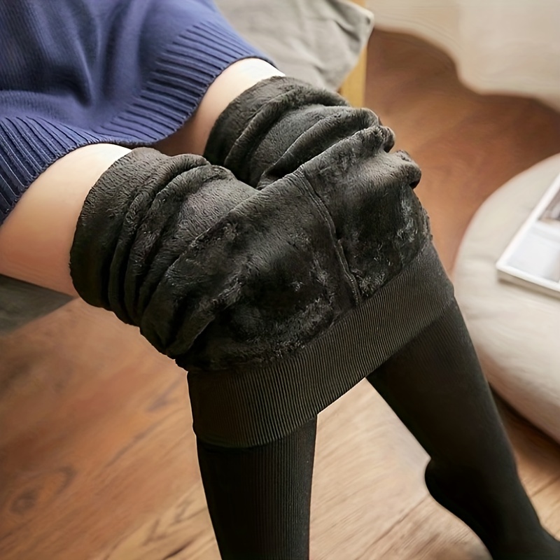  Women Thermal Tights Winter Socks Pants Fleece Lined