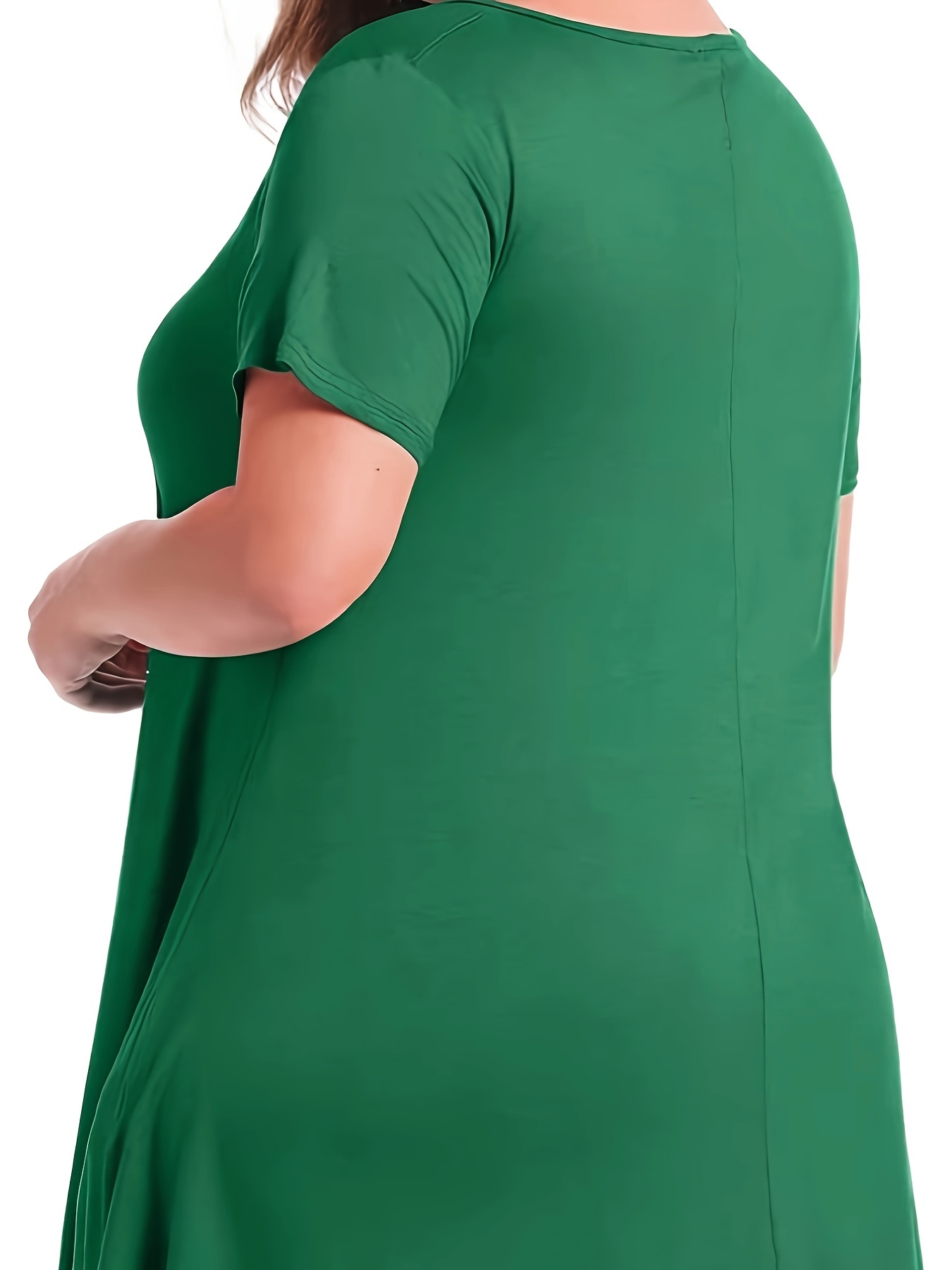 GMAYO Plus Size Clothing,Women Solid Simple Style Top 3/4 Sleeve
