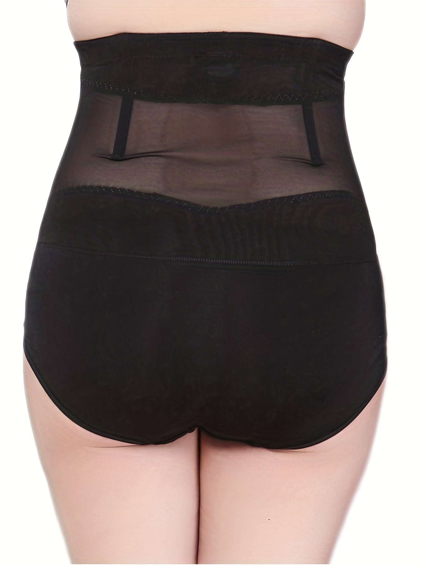 Sexy High-Waist Breasted Shapewear Lace Panties, Tummy Control