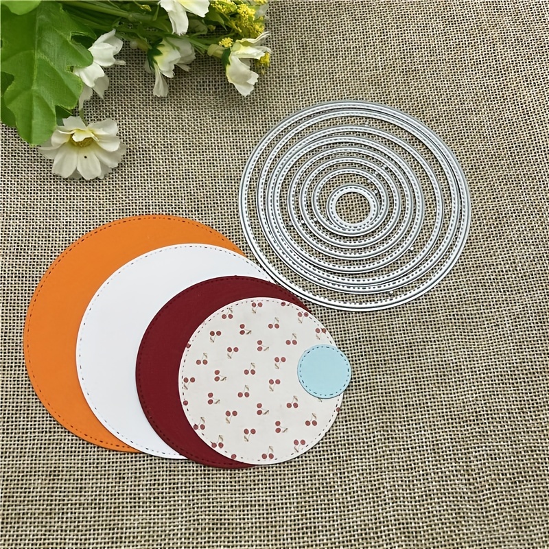 Create Unique Diy Cards With Dotted Circle Metal Cutting - Temu Belgium