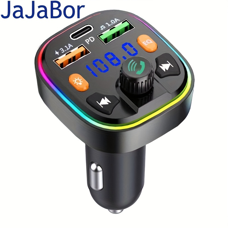 Jajabor Auto Fm Transmitter Typ C Pd 18w 3.1a Usb - Temu Germany