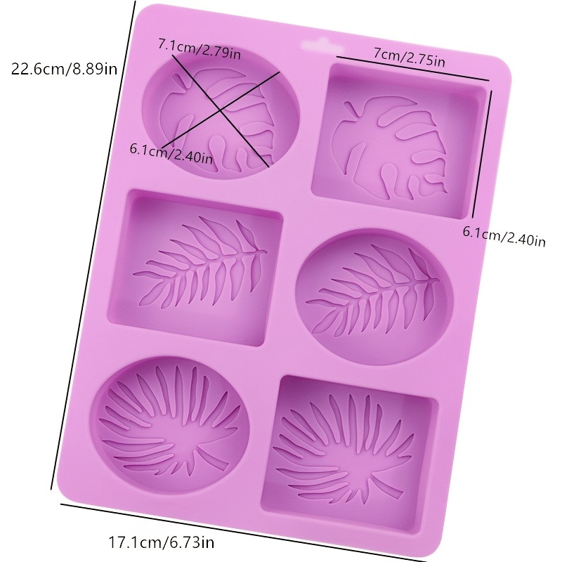 6 Cavity Silicone Round Soap Mould Homemade Wax Melt Cake Making Mold Craft