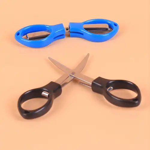 1pc Stainless Steel Folding Golden Scissors For Fishing - Temu