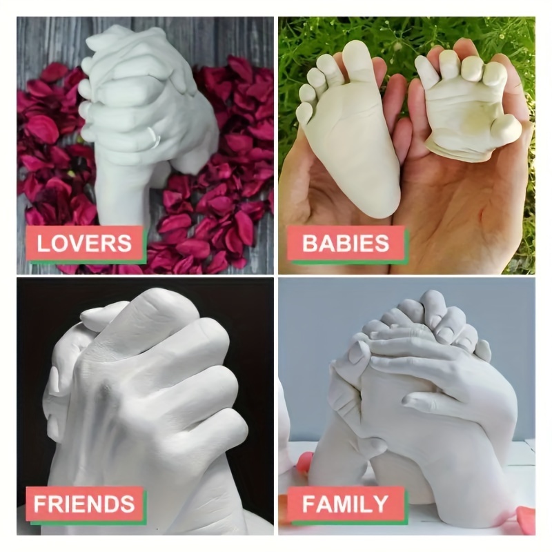 DIY Hands Casting 3D Hand Foot Print Model Baby Plaster Mold Souvenir  Wedding Friends Anniversary Gifts