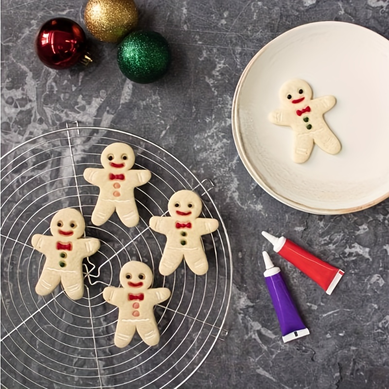 Christmas Gingerbread Man Fondant Mold Cake Decorating - Temu