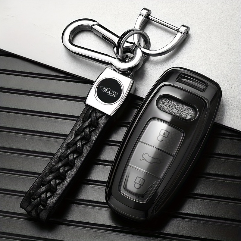 Étuis de clés de voiture en silicone pour Audi, porte-clés, housse