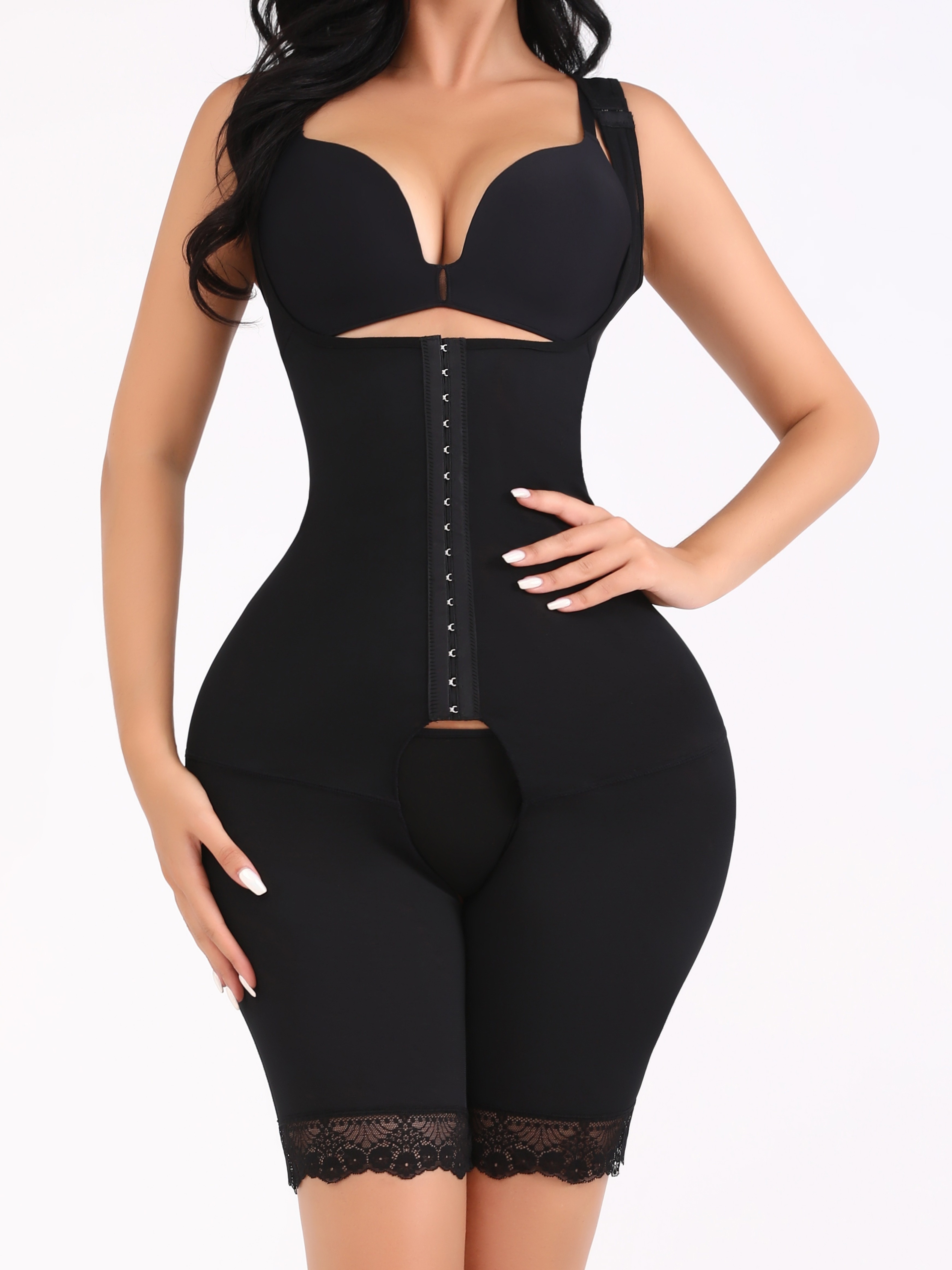 Chumian Shapewear Thong for Women Tummy Control Knickers High waisted  Slimming Waist trainer panties Shaping Underwear Black - ShopStyle