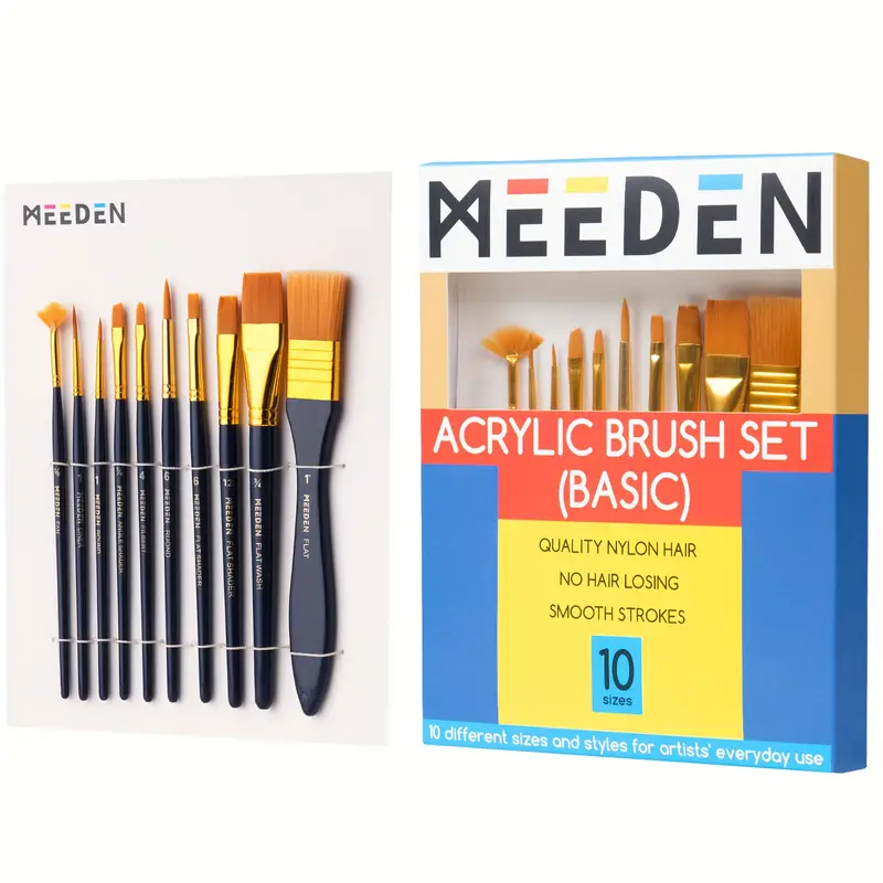 Meeden Paint Brushes For Acrylic Painting Acrylic Paint - Temu Germany