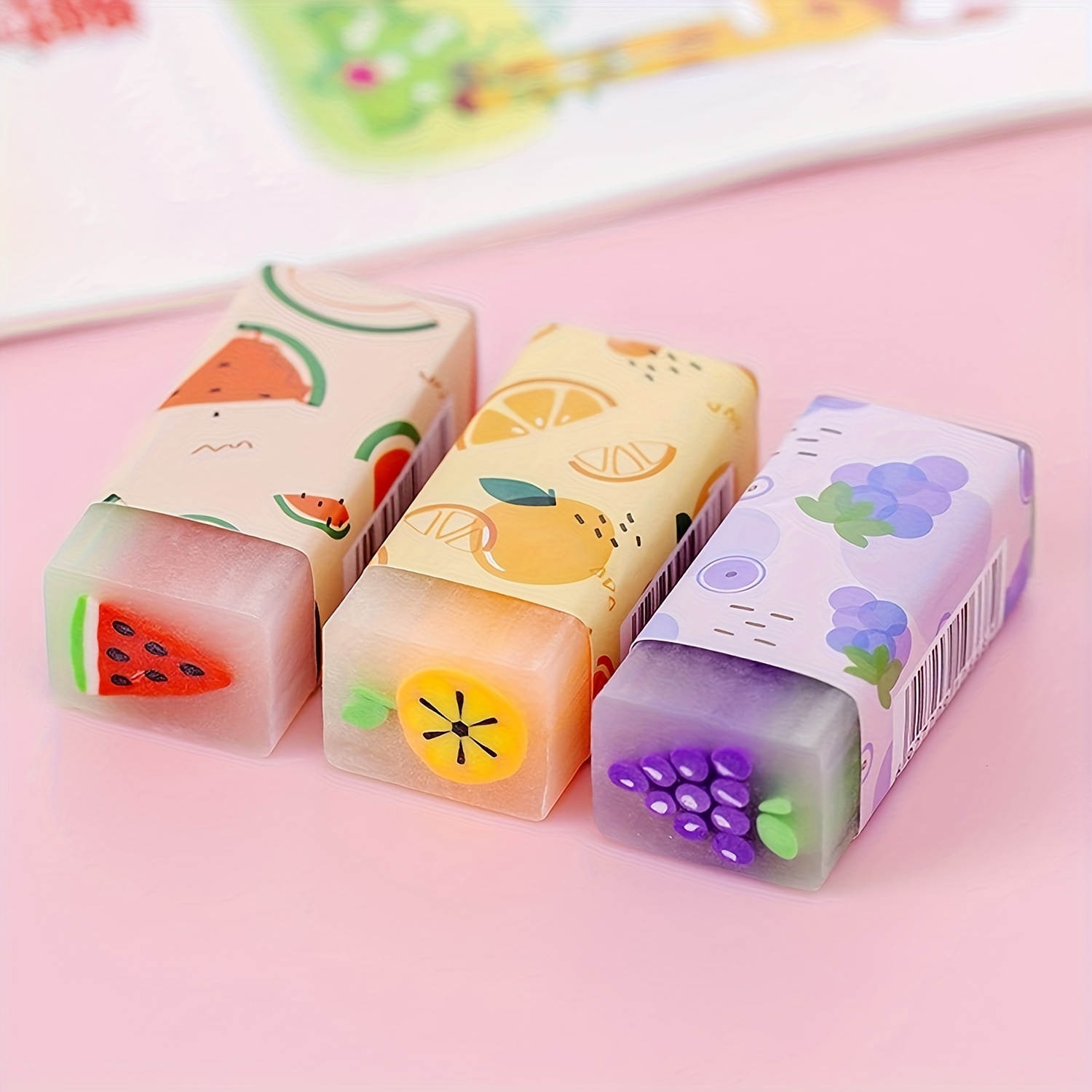 Cute Stationery Erasers Eraser  Erasers Eraser School Supplies