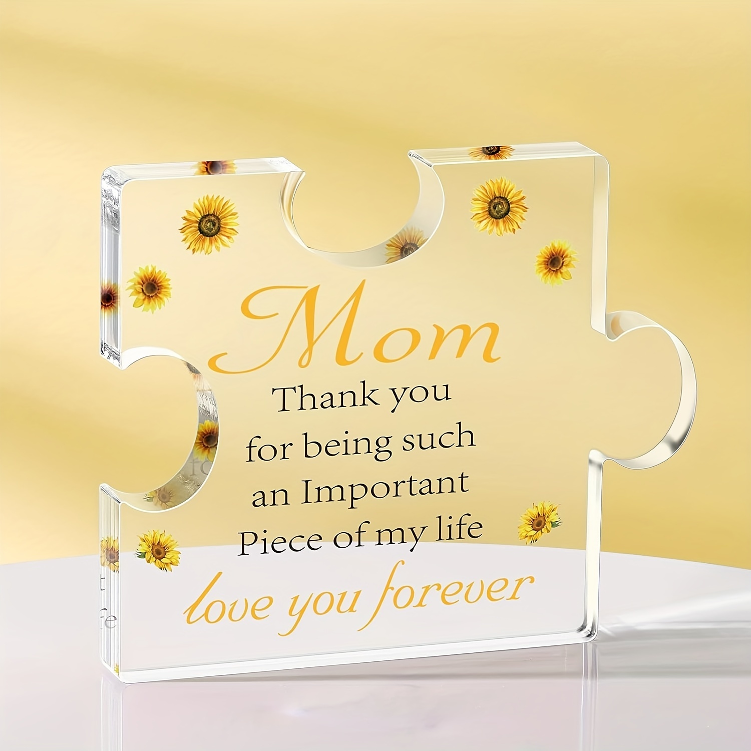 Acrylic Puzzle Plaque Mom Gifts For Mother Birthday Thank - Temu