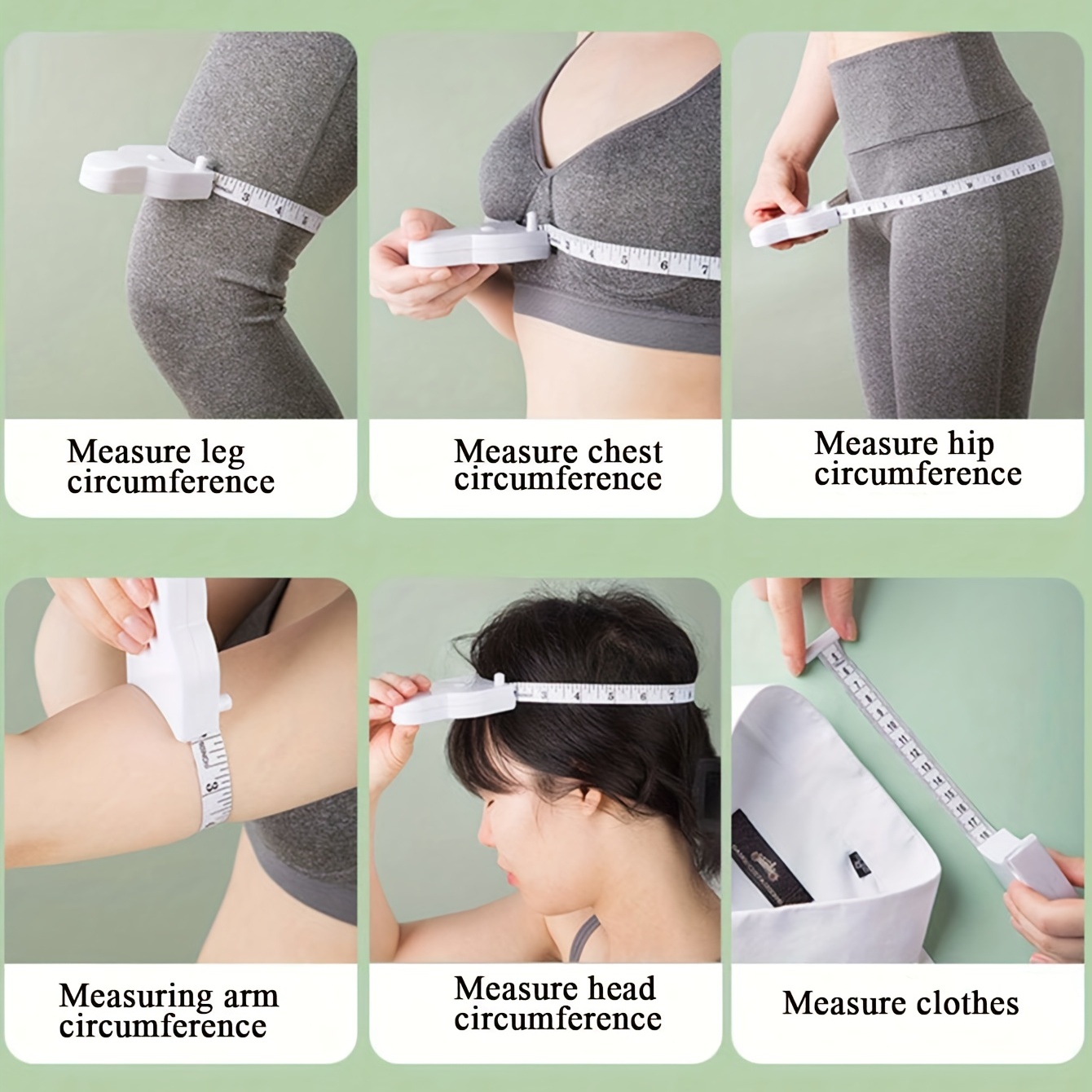 1pc Measure Tape For Body Measurement, Including Waist, Circumference,  Latitude And Longitude, Skin, Arm, Leg, Hip And Chest Measurements