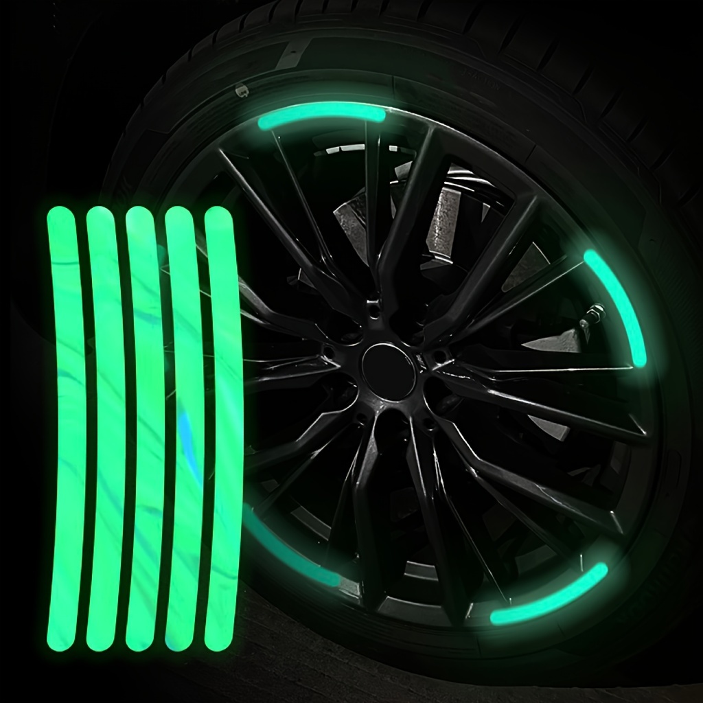 20 Stück Auto Rad Reflektierende Vinyl Selbstklebende Aufkleber Reifen  Warnung Aufkleber Nacht Reise Sicherheit, Kostenloser Versand Für Neue  Benutzer