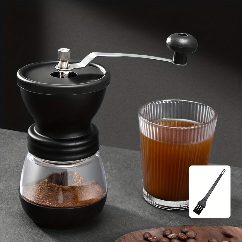 Portable Manual Coffee Grinder Machine-Small Grinders(Black)