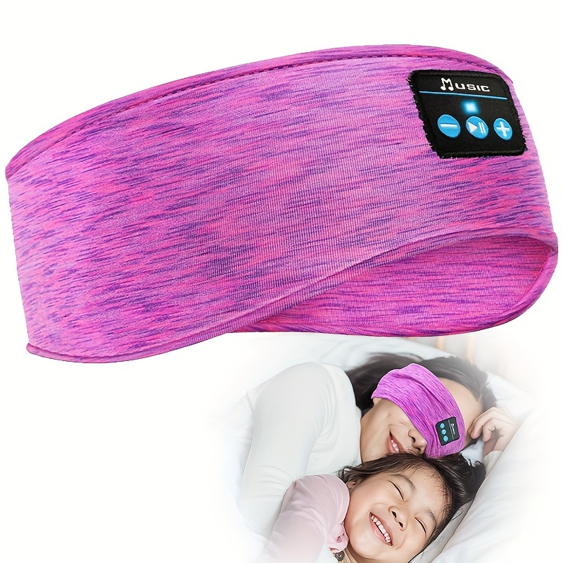Navly Casque d'écoute de sommeil, bandeau de sport 10 heures avec écouteurs  doux et confortables, casque avec haut-parleurs stéréo HD ultra-minces