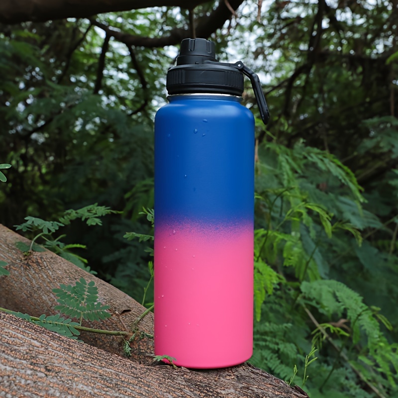 Gradient Color Leakproof Scale Sports Water Bottle Portable - Temu