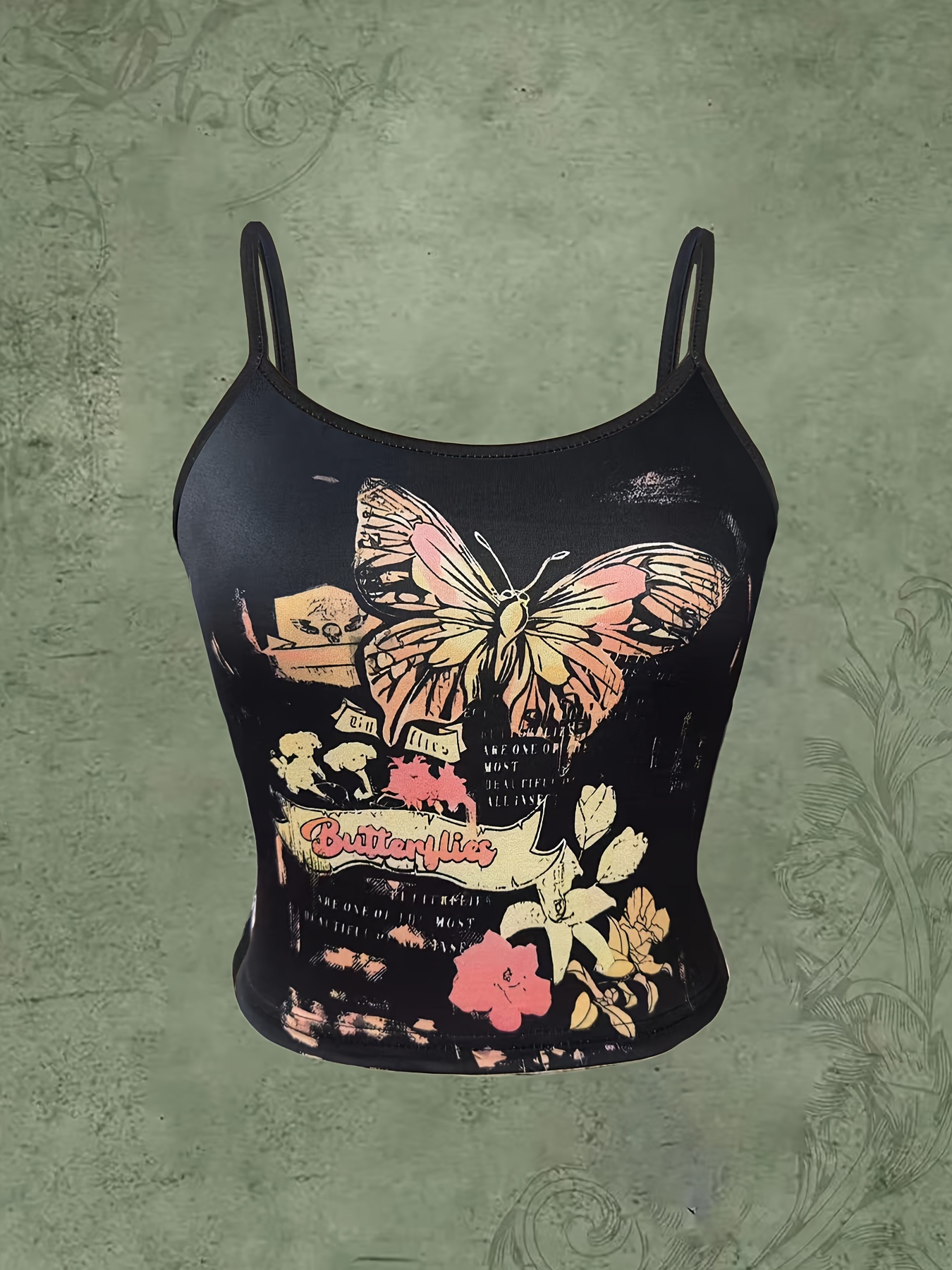 Power T-Back Tank Top (Butterfly Camo Print) – KANDESENT UK