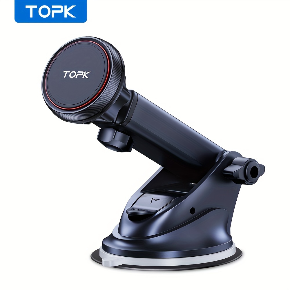 Topk Magnetic Car Phone Mount N52 Strong Magnet Dashboard - Temu