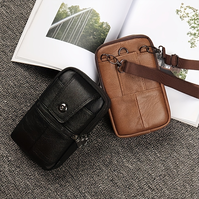 Pochette bandoulière en cuir pour téléphone portable - petit sac