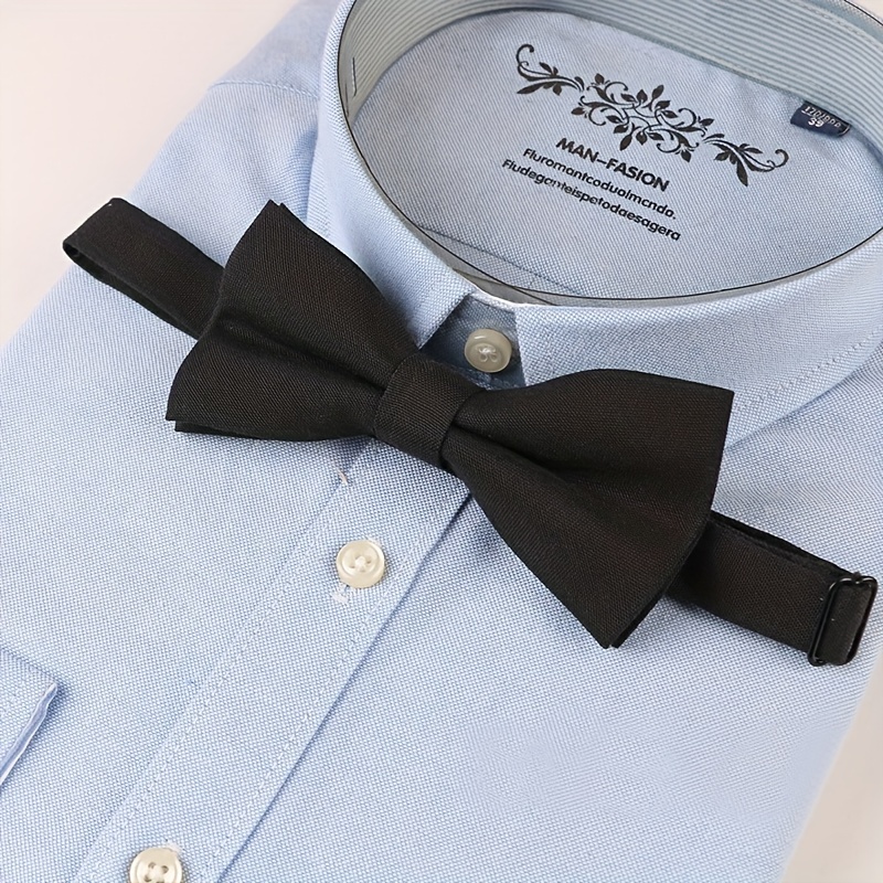 Solid color bow tie Suitable for tuxedo or suit (navy blue) (1pcs) 