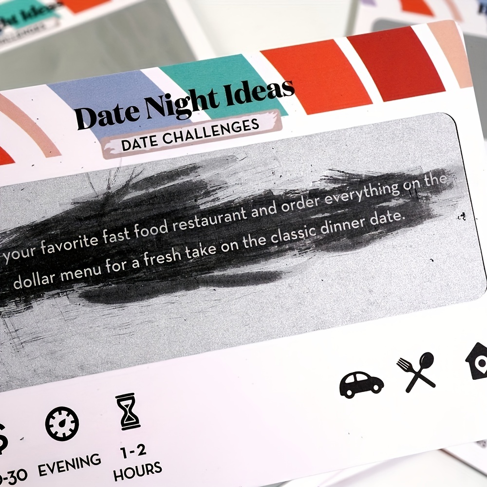 Date Night Ideas For Couple Romantic Gift Fun Adventurous Card Game With  Exciting Date Scratch Off The Card - Card Games - AliExpress