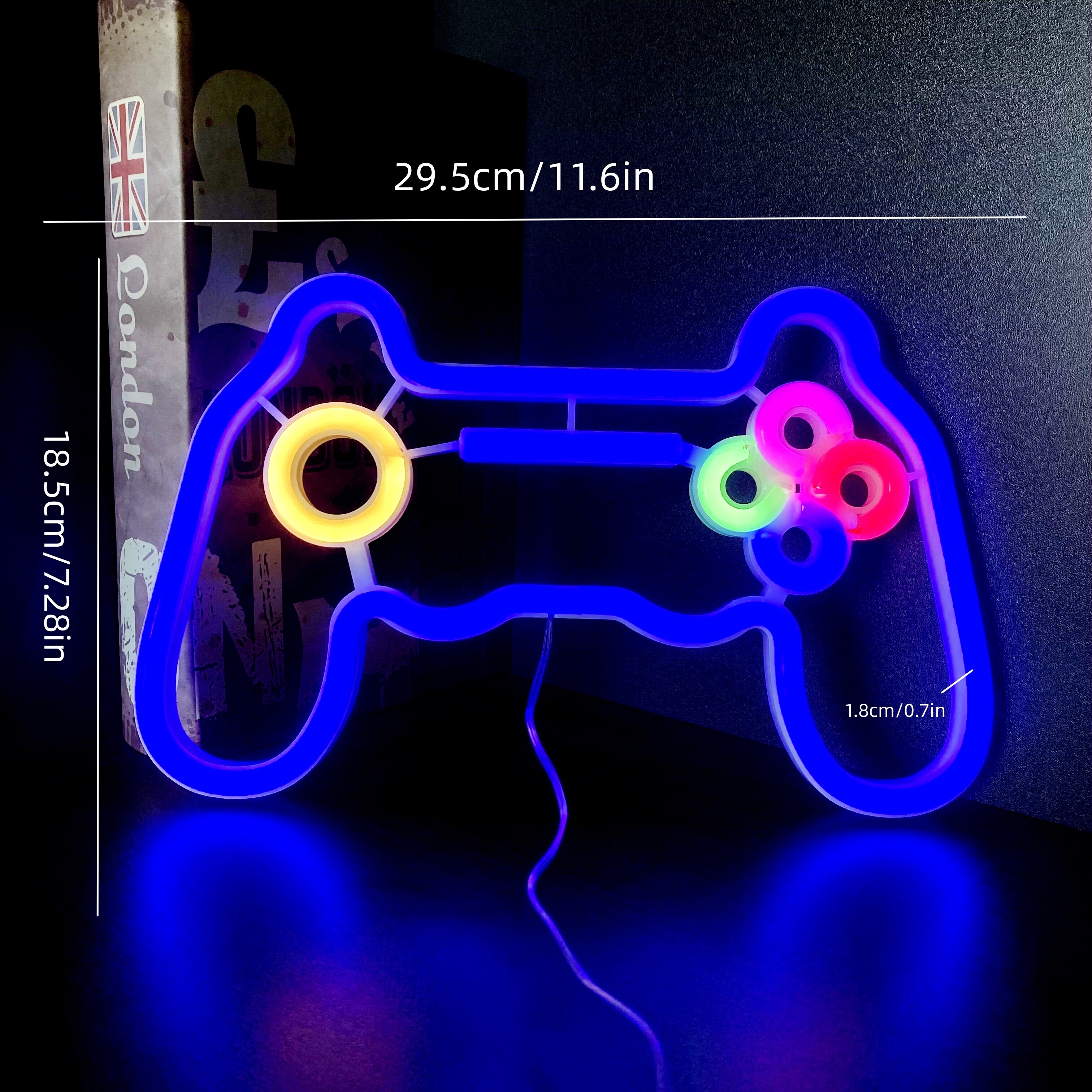 Lampe néon Playstation - Salle de jeux - Connexion USB et matériel de  montage 