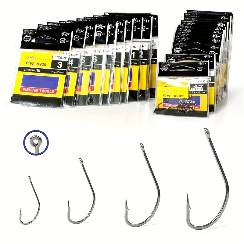 Lot High Carbon Steel Fishing Hooks Extra Sharp Perfect For - Temu