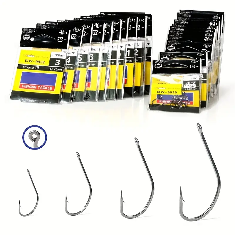 High Carbon Steel Saltwater Double Fishing Hooks Boxed Set - Temu