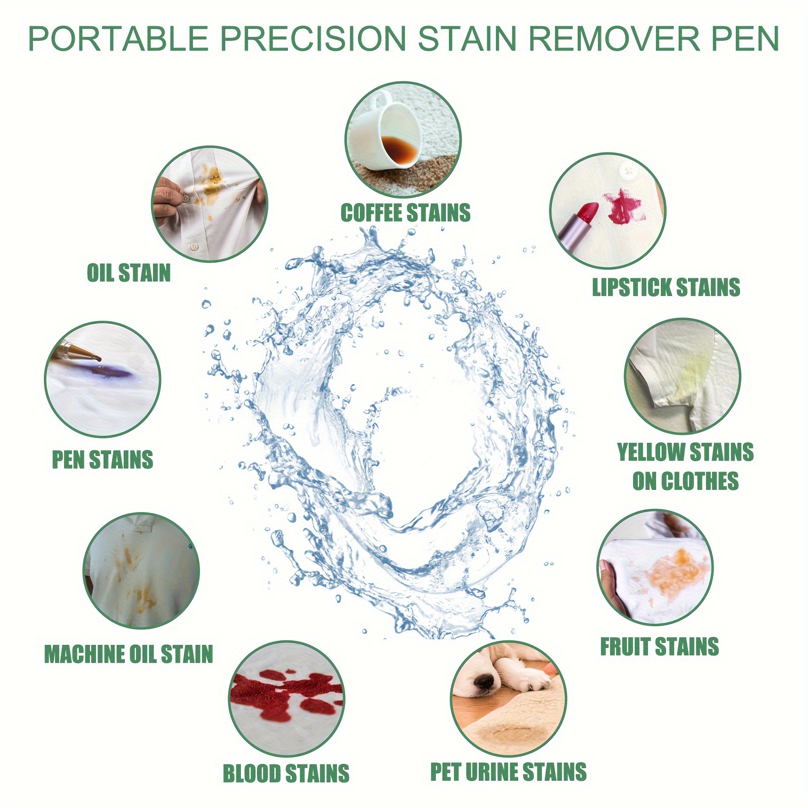 Instant Stain Remover Portable Precision Stain Removal Pen - Temu