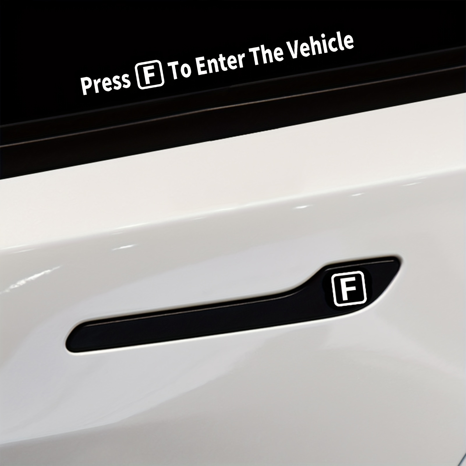 Press F to Start Your Adventure - Car Sticker