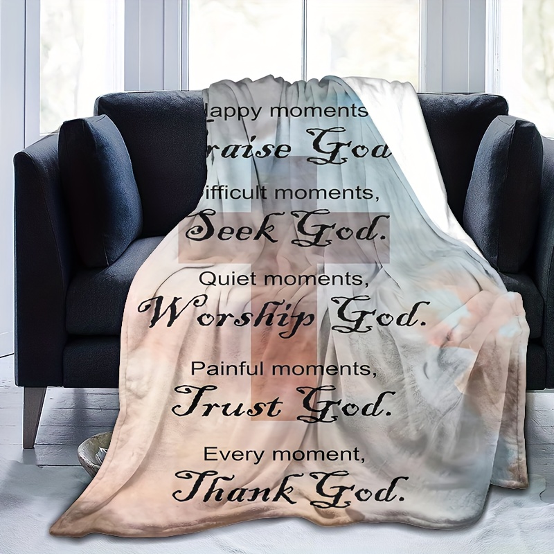 Christian Gifts For Women Blanket 60x50, Inspirational Religious